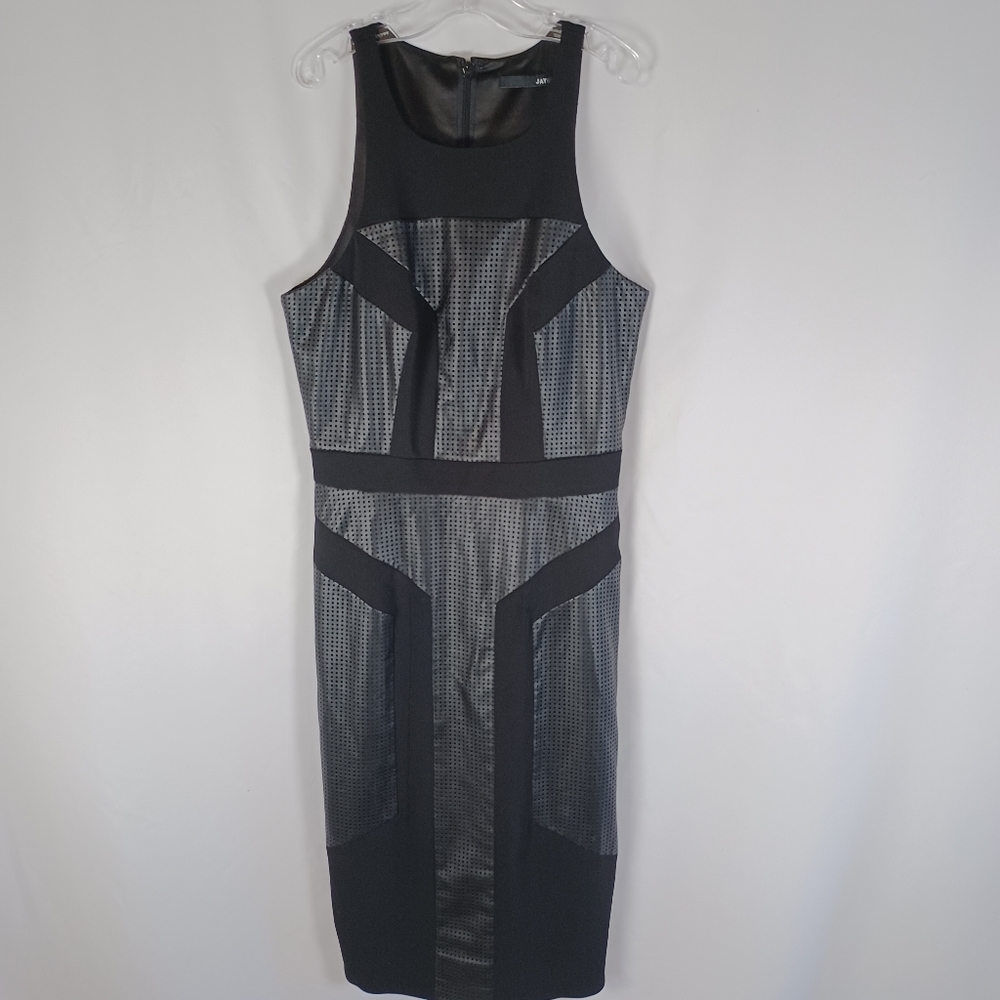 Jeff Godfrey Leather Black Dress Size 0